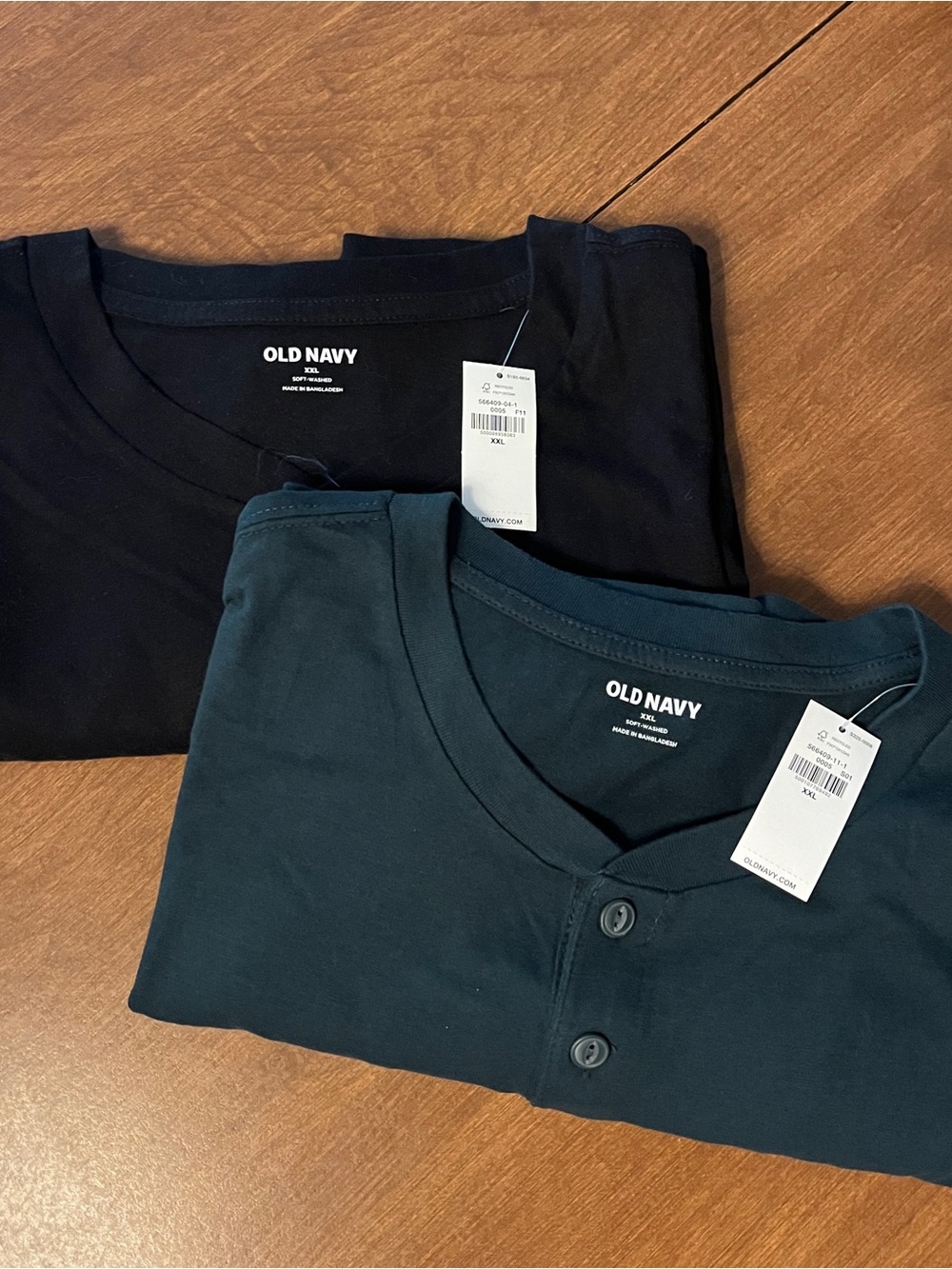 Men's Old Navy Quarter Button Short Sleeve T-Shirts (2XL)